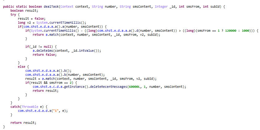 Checking message content