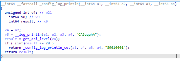 Execution of the two malicious functions