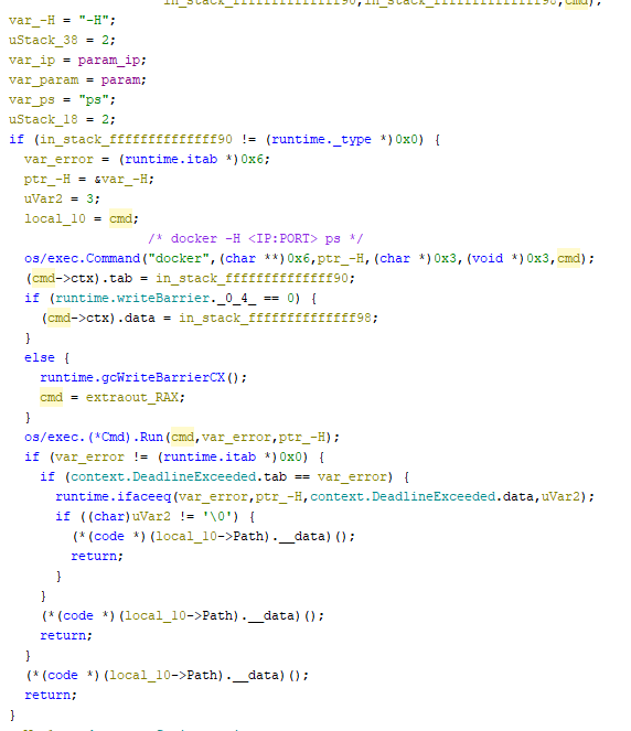 Remotely listing running containers