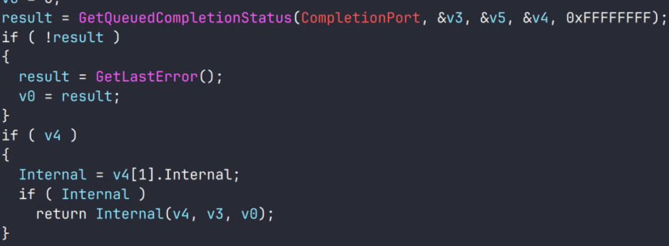 Getting the I/O queue status