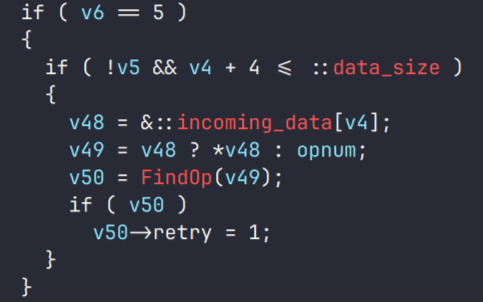 Setting the read error flag