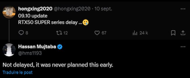 RTX 50 Super delayed RTX 50 Super delayed