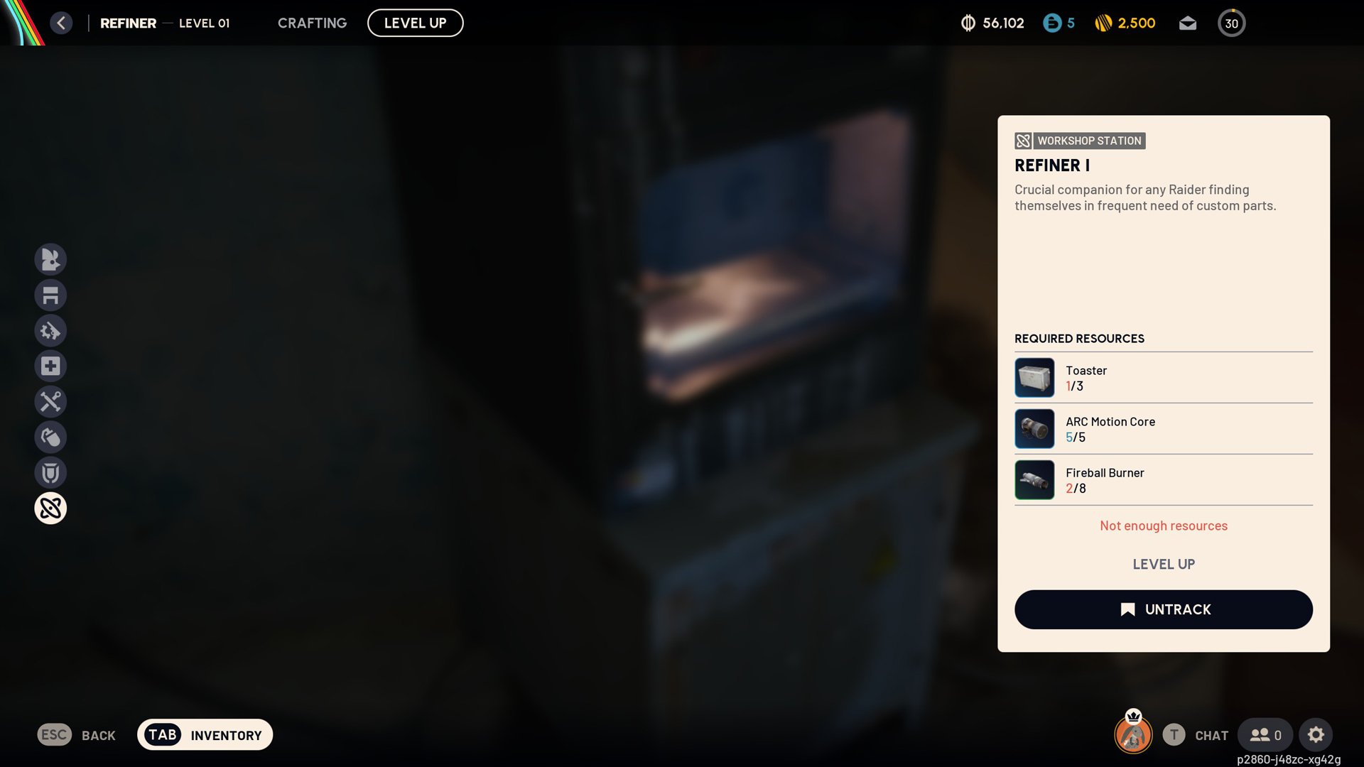A screenshot lists items for a workshop upgrade.